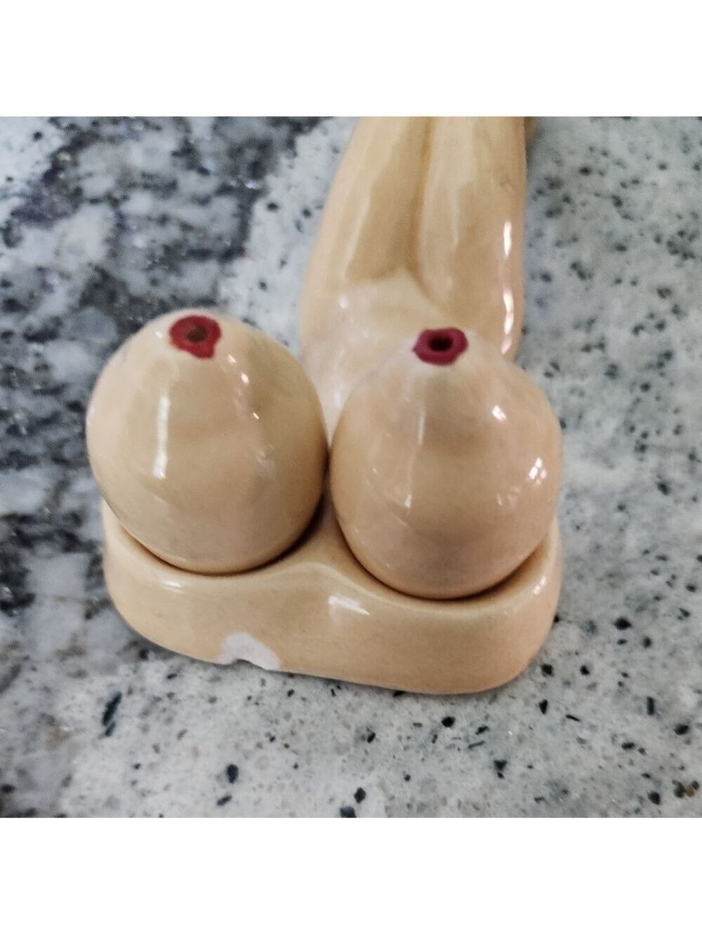 Vintage 1940's Novelty Nude Lady Salt & Pepper Shaker - Picture 3 of 4
